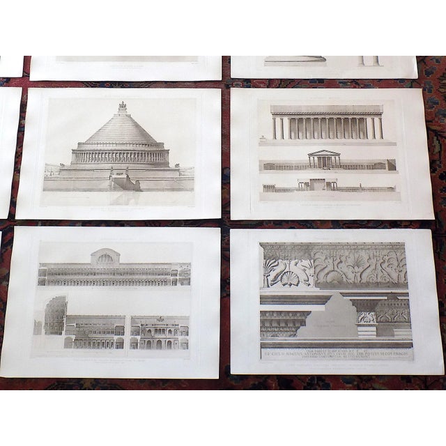 Late 19th Century Antique 19th Century Architectural Heliogravures - Set of 9 For Sale - Image 5 of 7