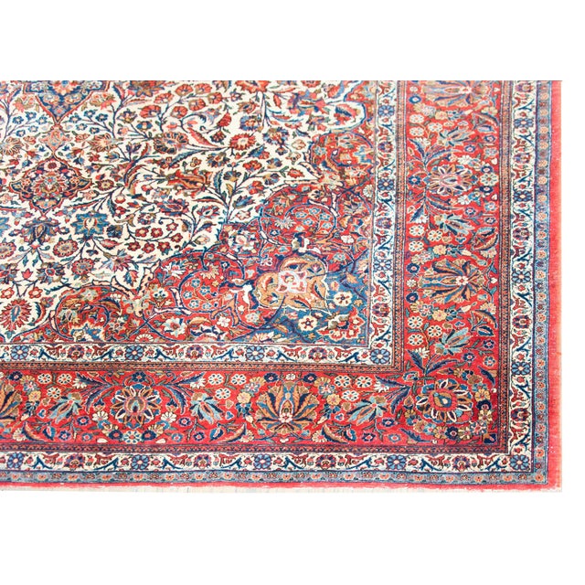 Early 20th Century Persian Kashan Rug For Sale - Image 11 of 14