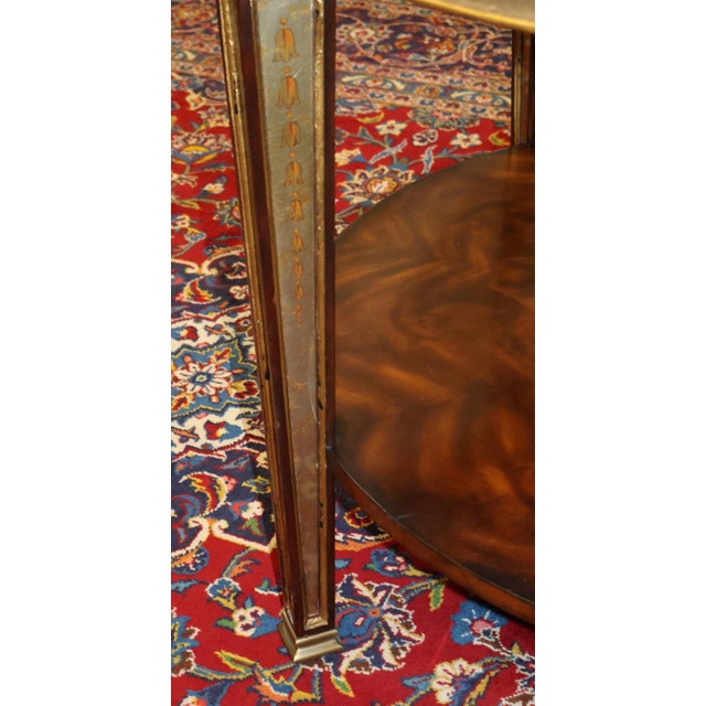 Theodore Alexander Eglomosie Mahogany Two Drawer Center Table For Sale - Image 12 of 14