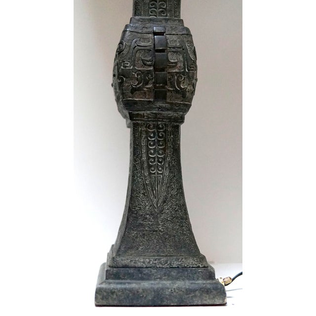 19th Century Japanese Bronze Table Lamp For Sale - Image 10 of 13