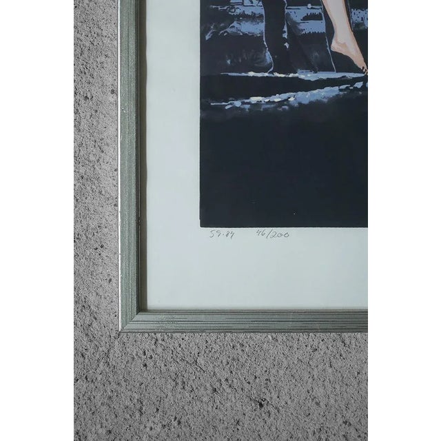 Mid-Century Modern Hardy Strid, Composition, 1950s, Color Lithograph, Framed For Sale - Image 3 of 6