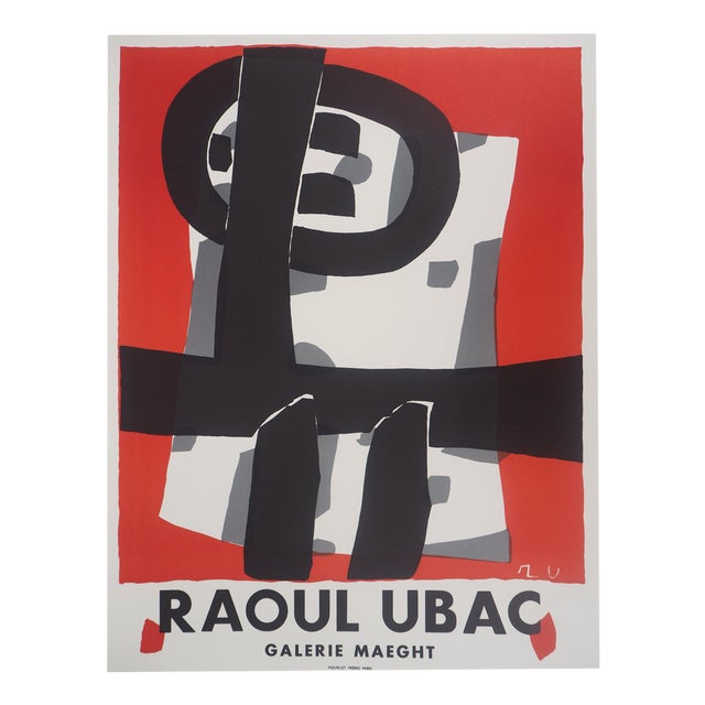 Raoul Ubac, Maeght Gallery Exhibition 1950, Lithograph For Sale