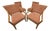 Orlando Diaz-Azcuy for McGuire Furniture Prescott Dining Chairs, Set of Four For Sale