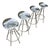 Set of 4 Pepe Cortés for Knoll Jamaica Counter Stools For Sale