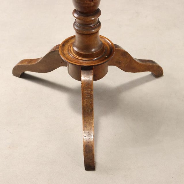 19th Century Walnut Coat Rack with Turned Shaft, Italy For Sale - Image 6 of 7