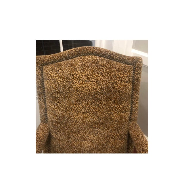 Schnadig Leopard Print Chair For Sale In Savannah - Image 6 of 10
