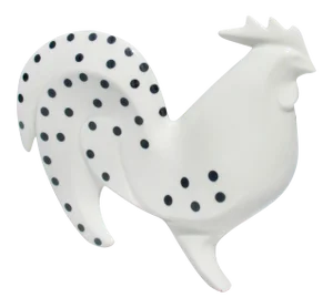1970s Vintage Sgrafo Modern Rooster Figurine
