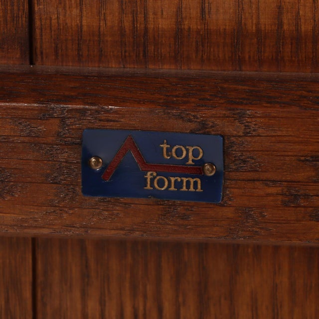 French Brutalist Oak Cabinet, C. 1960 For Sale - Image 4 of 9