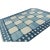 Rug & Kilim Rug & Kilim’s Contemporary Dhurrie Rug in Blue & White Geometric Square Patterns For Sale - Image 4 of 7