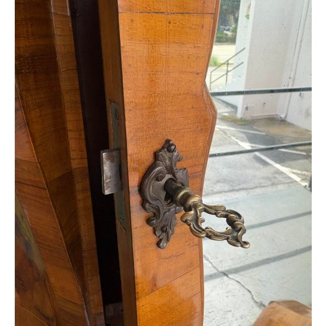 Late 1900s Italian Burl Secretary For Sale - Image 12 of 17