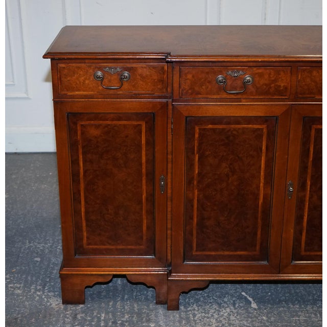 Antique Victorian Burr Walnut Sideboard by Jan Smith Brighton For Sale - Image 4 of 18