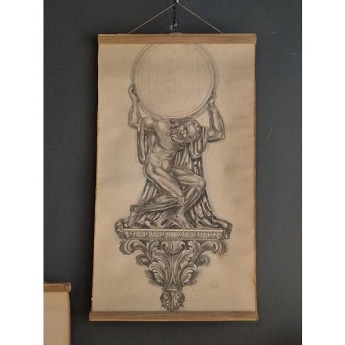 Unknown, Sketches, 1940s, Set of 3 For Sale - Image 3 of 17