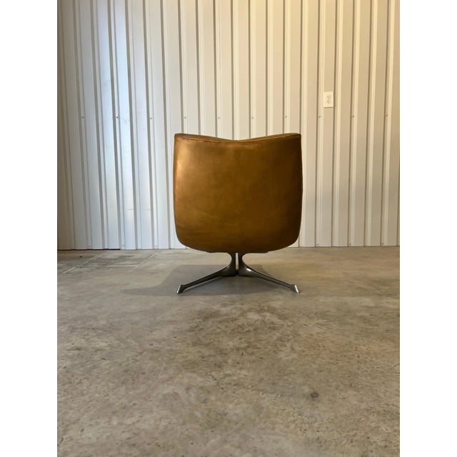 Rare Early Production 'Unicorn' Leather Lounge Chair by Vladimir Kagan, C 1960s For Sale - Image 9 of 17