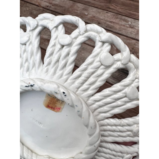 Majolica Hand Painted Strawberries Ceramic Plate Made in Spain For Sale - Image 11 of 12