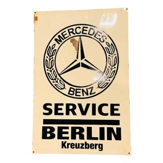 Mercedes Benz Workshop Sign, 1970s For Sale