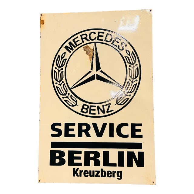 Mercedes Benz Workshop Sign, 1970s For Sale