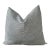 Libeco Workshop Stripe Pillow With Insert in Blue and Natural Linen For Sale