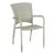 Café Outdoor Stacking Chair, Floral Gray Finish For Sale