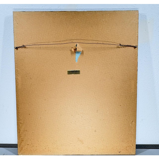 Vintage 1971 Woodi Ishmael Signed Original Pastel Portrait of a Man For Sale - Image 12 of 14