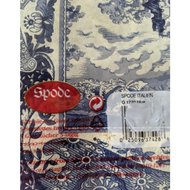 Vintage Spode Blue Italian Paper Napkins Serviettes Set of 15 Chairish