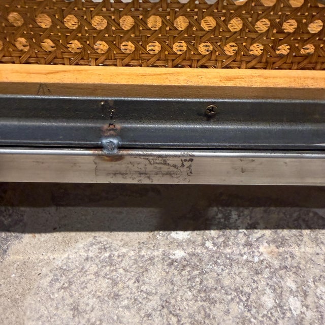 Armchairs Attributed to Milo Baughman.Mid-Century Modern Chrome and Cane For Sale - Image 14 of 16