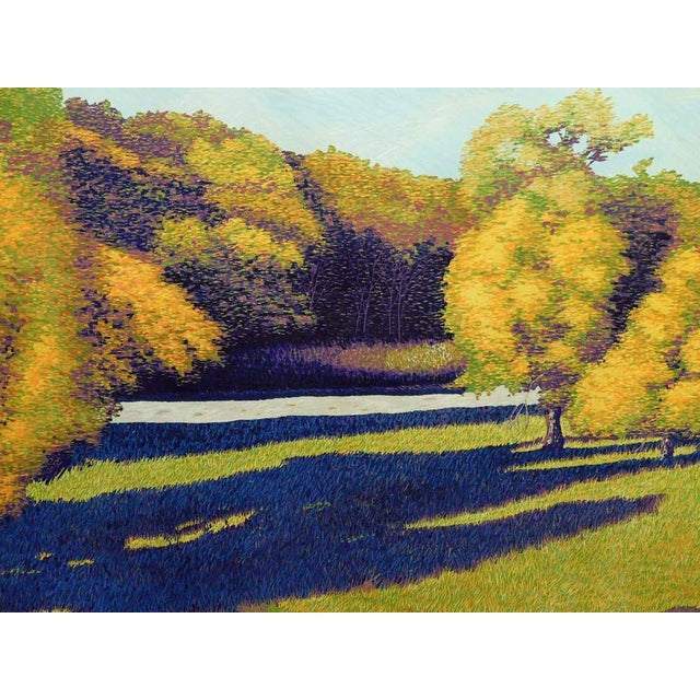 1980s Gordon Mortensen "Autumn Colour" Hand Signed Woodcut Art, Autumn, Trees, Forest For Sale - Image 5 of 6