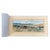 Original signed Western landscape painting depicting a covered wagon train crossing a shallow river, accompanied by oxen,...