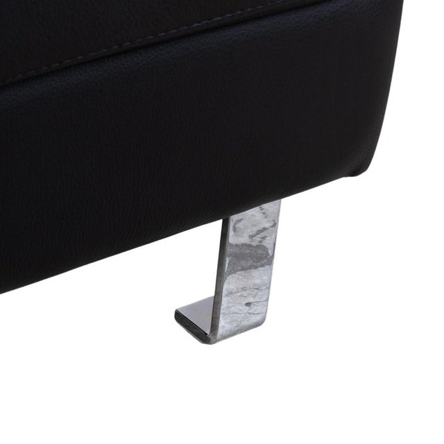 Modern Indivi Leather Stool in Black by BoConcept For Sale - Image 3 of 10