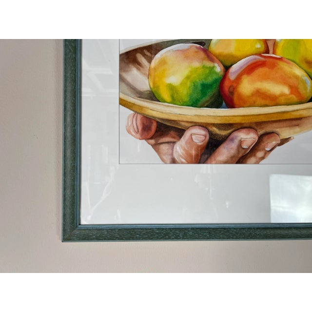 2000 - 2009 Sean Callahan " Mango Man " Watercolor Painting, Framed For Sale - Image 5 of 12
