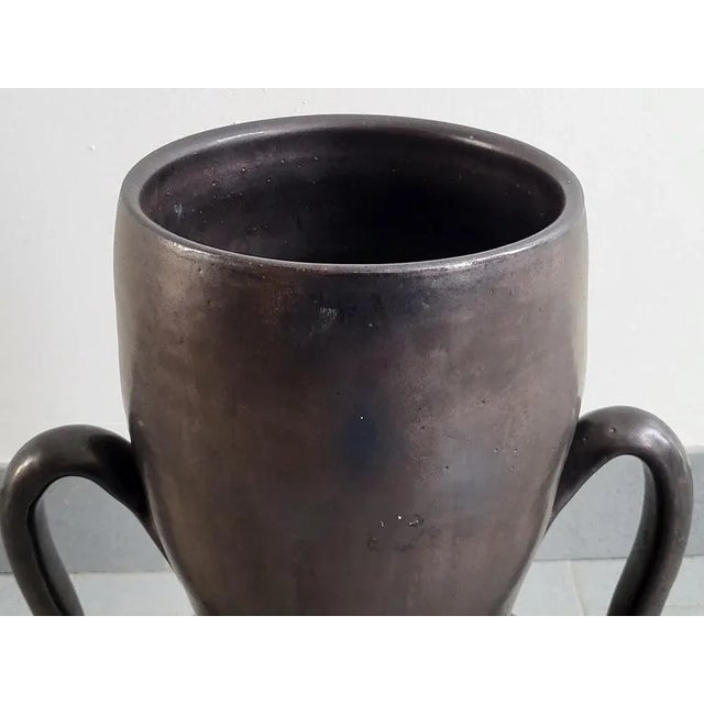 Brown Large Vintage Vase in Ceramic, 1960s For Sale - Image 8 of 10