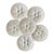 Vintage French Pillivuyt Porcelain Oyster Plates, White, Set of 6 For Sale