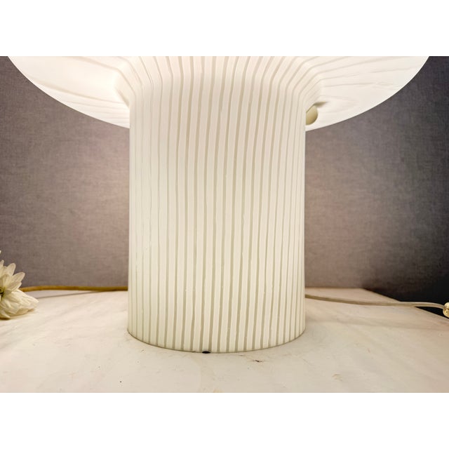 Ivory Vintage Mushroom Table Lamp from Peill & Putzler, 1970s For Sale - Image 8 of 18