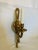 Gilt Brass Tole Rope & Tassel Wall Sconce Salvaged From Foundry Showroom For Sale - Image 12 of 12