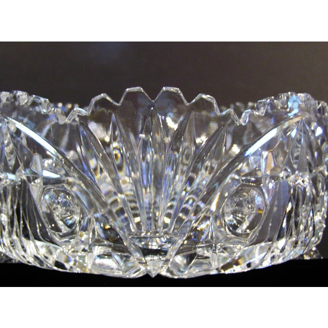 Heavyweight Hand Cut Lead Crystal Bowl Chairish
