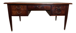 Louis XVI Style Ministers Desk in Mahogany