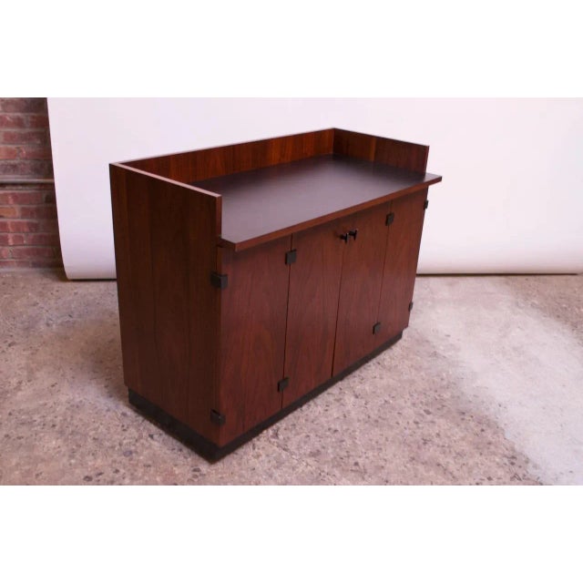 MidCentury Modern Walnut Bar Cart / on Casters by Milo