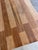 Organic Modern Minimalist Mid Century Lane Brutalist Platform Coffee Table Interlocking Contrasting Inlayed Top and Slab Base For Sale - Image 9 of 12