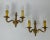 Gold Vintage Double Arm Gilt Bronze Wall Sconces, Set of 2 For Sale - Image 8 of 8