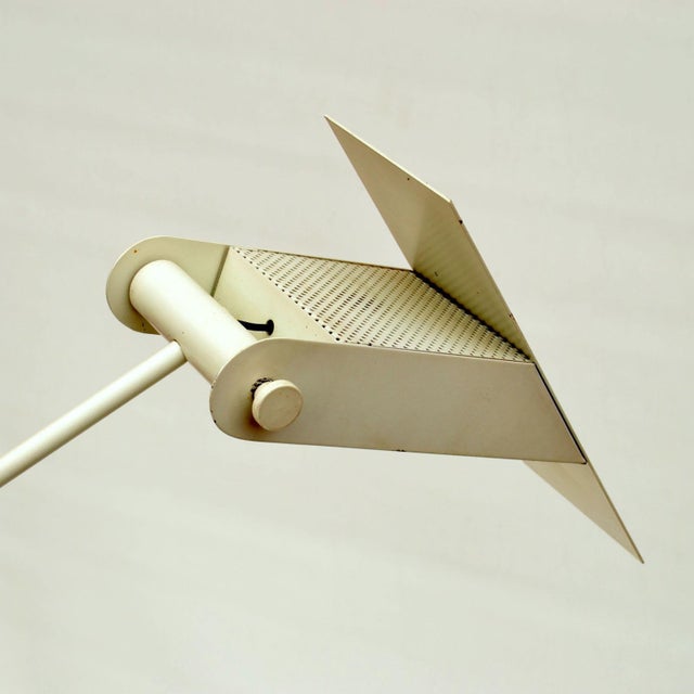 Black White Floor Lamp from Swiss Baltensweiler, 1960s For Sale - Image 8 of 16