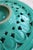 Ceramic Large Vintage Turquoise Ceramic Bowl with Openwork Braided Pattern, 1950s For Sale - Image 7 of 8