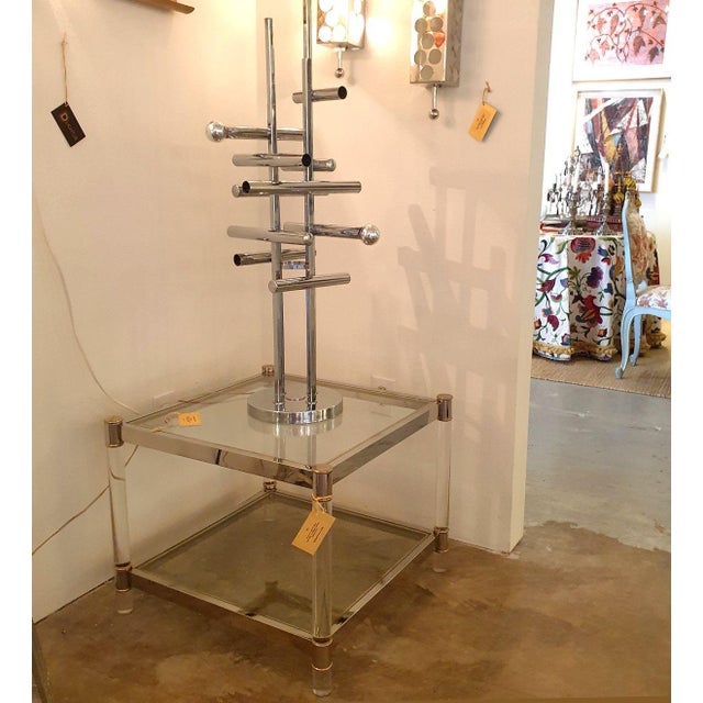 Mid-Century Modern Mid-Century Side Table, Maison Jansen Style For Sale - Image 3 of 11