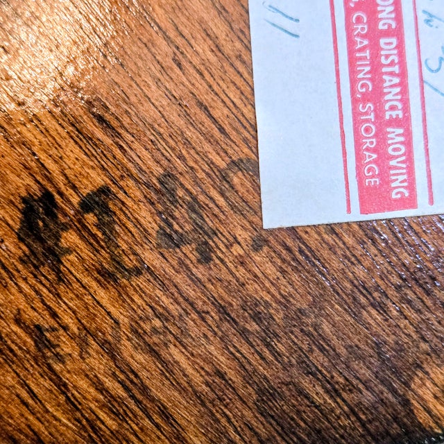 Mid-Century English Mahogany Brass Gallery Tripod Plant Stand / Drinks Table For Sale - Image 14 of 14