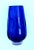 Mid-Century Modern Cobalt Blue Vase with Lens Cut Decor from WMF, 1960s For Sale - Image 3 of 4