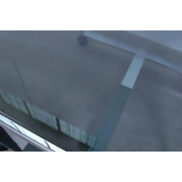 Steel and Smoke Glass Coffee Table, 1970s For Sale - Image 9 of 10