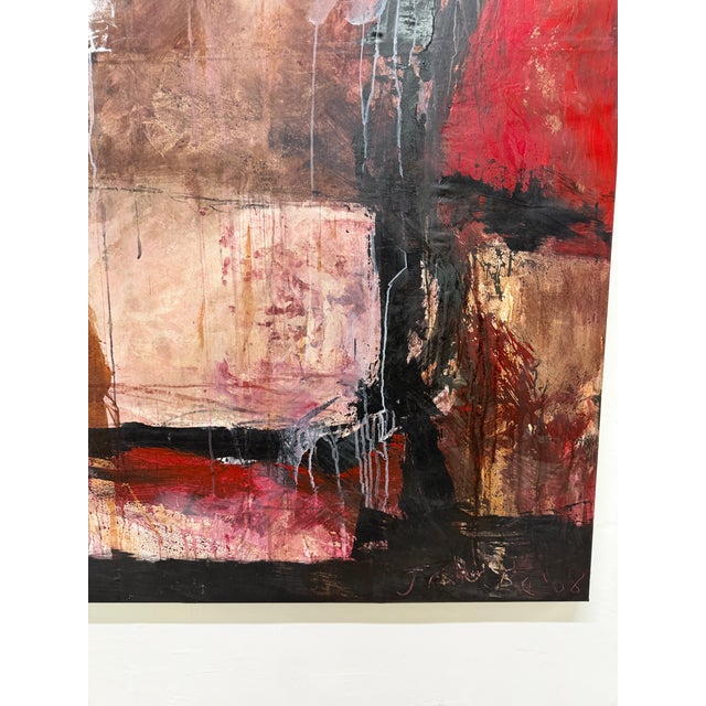 Abstract Modern Acrylic on Canvas Wall Art For Sale - Image 11 of 14