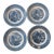Set of 4 Vintage Currier & Ives "The Old Grist Mill" Dinner Plates by Royal China Co. Usa For Sale