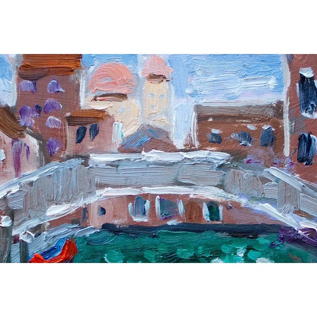 Abstract Venice, Contemporary Italian Cityscape Oil Painting For Sale - Image 3 of 10
