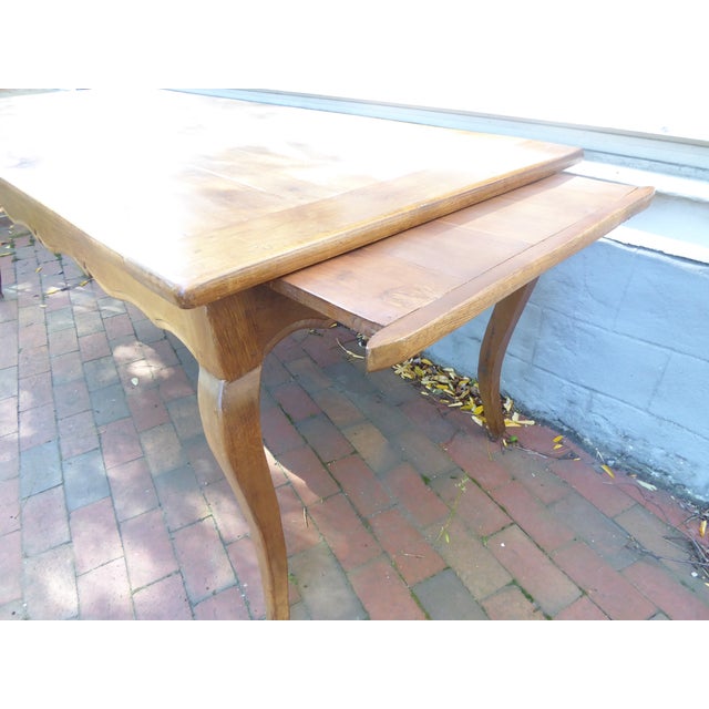 French Antique French Oak Dining Table For Sale - Image 3 of 6