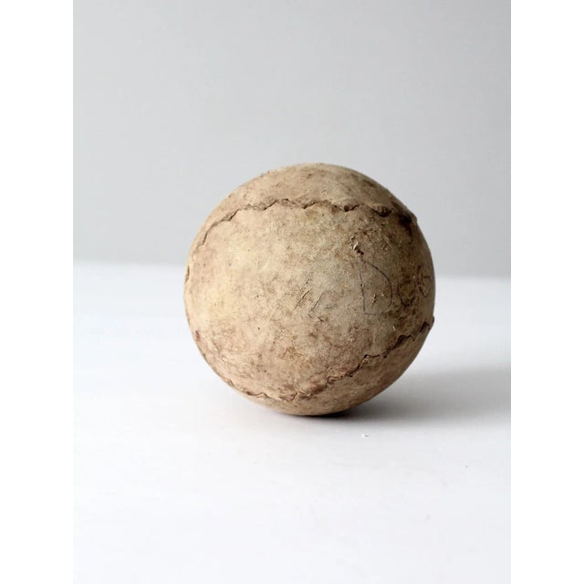 Antique Leather Softball For Sale - Image 6 of 12