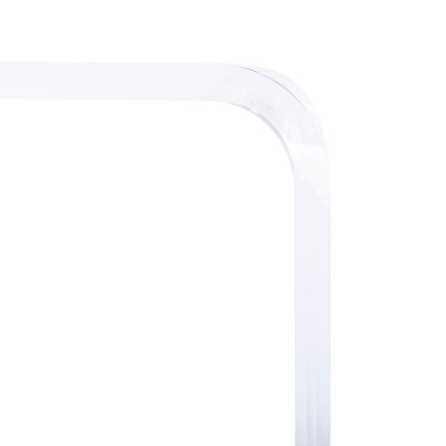 Spritely Home Pryor Acrylic Side Table in Clear For Sale - Image 4 of 8